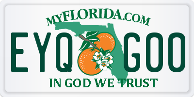 FL license plate EYQG00