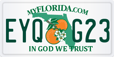 FL license plate EYQG23