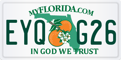 FL license plate EYQG26