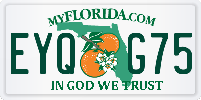 FL license plate EYQG75
