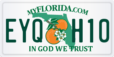 FL license plate EYQH10