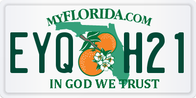 FL license plate EYQH21