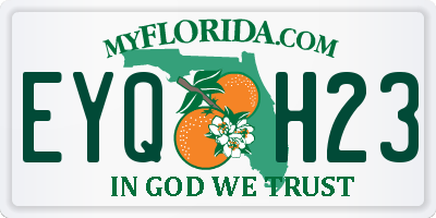 FL license plate EYQH23