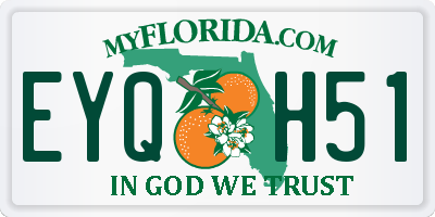FL license plate EYQH51