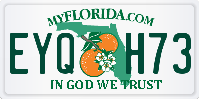 FL license plate EYQH73
