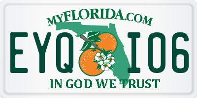 FL license plate EYQI06