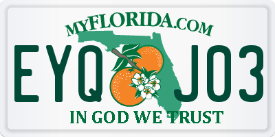 FL license plate EYQJ03