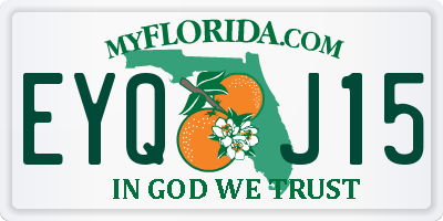 FL license plate EYQJ15