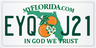 FL license plate EYQJ21