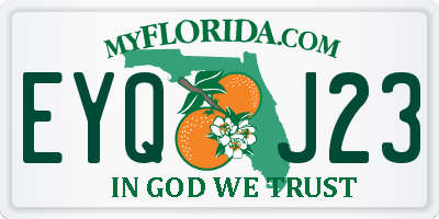 FL license plate EYQJ23