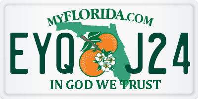 FL license plate EYQJ24
