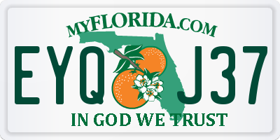 FL license plate EYQJ37
