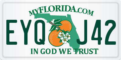 FL license plate EYQJ42