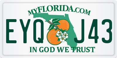 FL license plate EYQJ43
