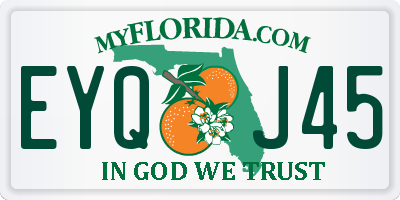 FL license plate EYQJ45