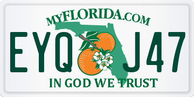 FL license plate EYQJ47