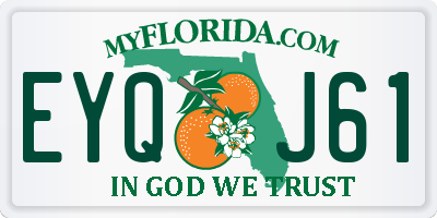 FL license plate EYQJ61