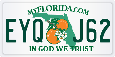 FL license plate EYQJ62
