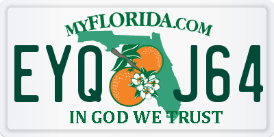 FL license plate EYQJ64