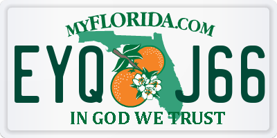 FL license plate EYQJ66