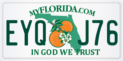 FL license plate EYQJ76
