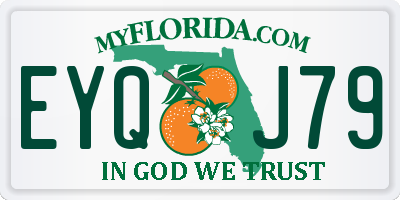 FL license plate EYQJ79