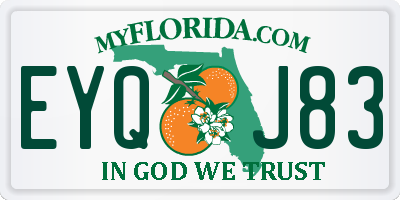 FL license plate EYQJ83
