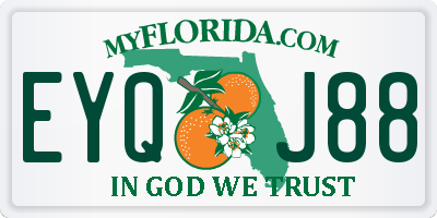 FL license plate EYQJ88