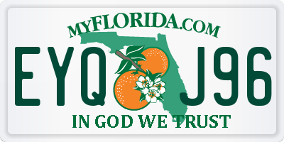 FL license plate EYQJ96