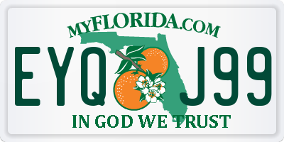 FL license plate EYQJ99