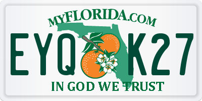 FL license plate EYQK27