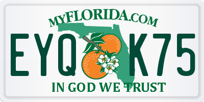 FL license plate EYQK75