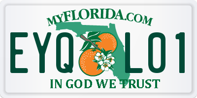 FL license plate EYQL01
