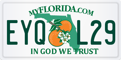 FL license plate EYQL29