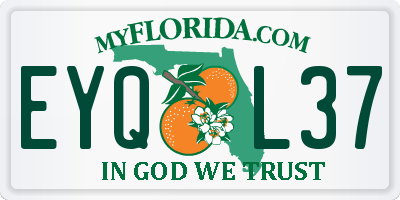 FL license plate EYQL37