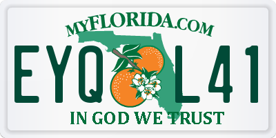 FL license plate EYQL41