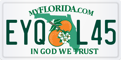 FL license plate EYQL45