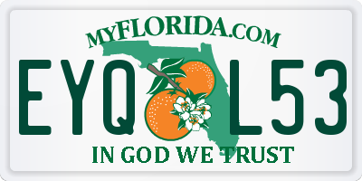 FL license plate EYQL53