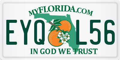 FL license plate EYQL56
