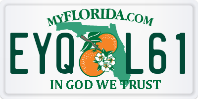 FL license plate EYQL61