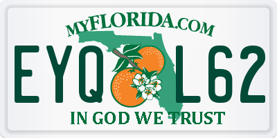 FL license plate EYQL62