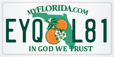 FL license plate EYQL81