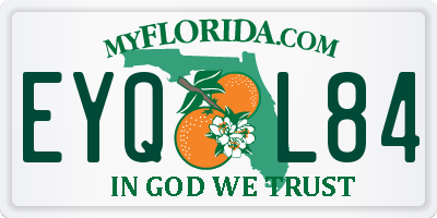 FL license plate EYQL84