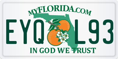 FL license plate EYQL93