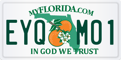 FL license plate EYQM01