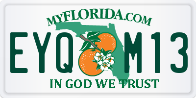 FL license plate EYQM13