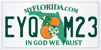 FL license plate EYQM23