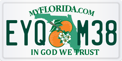 FL license plate EYQM38