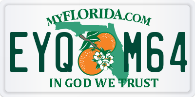 FL license plate EYQM64