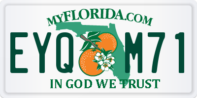 FL license plate EYQM71